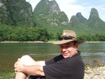 Peter beside the Li River
